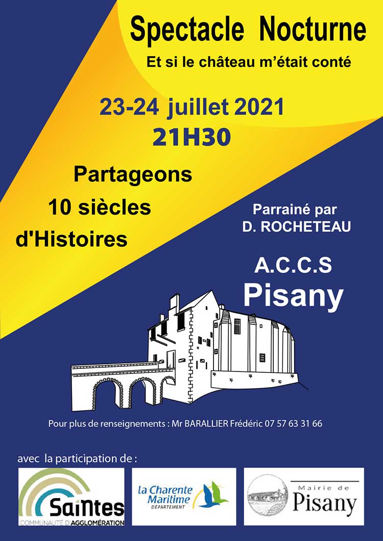 Château de Pisany spectacle nocturne 23 et 24 juillet 2021